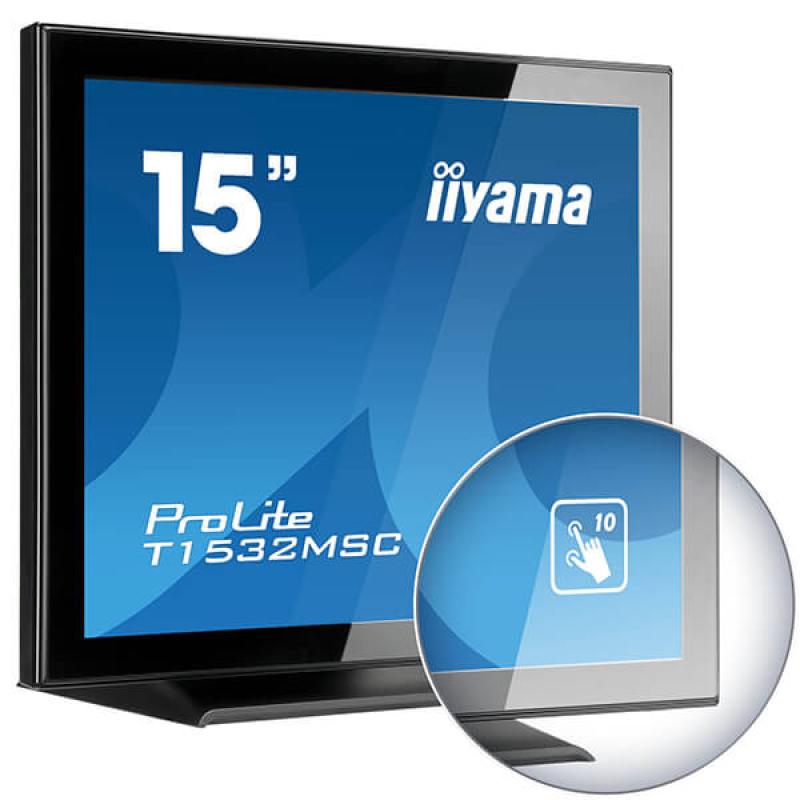 iiyama ProLite T1532MSC-B5X, 15'', PCAP, 10 Touchpunkte, schwarz