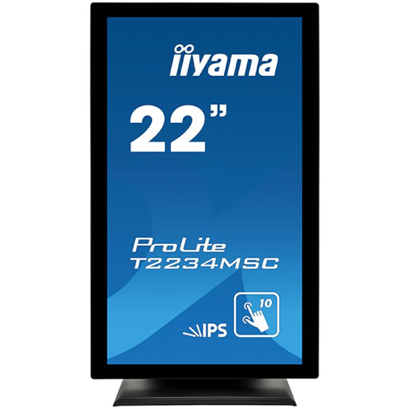 iiyama ProLite T2234MSC-B6X, 54,6cm (21,5''), Projected Capacitive, Multi Touch, Full HD, schwarz
