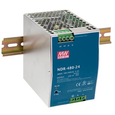 480W Industrial Single Output Industrial DIN RAIL, ACTIVE PFC, 48V