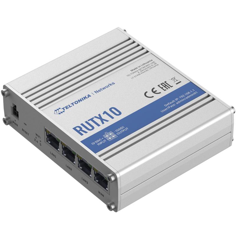 Teltonika RUTX10 Ethernet Dual-Band Wifi Industrial Router