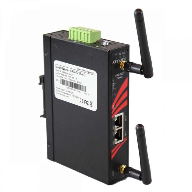 Industrial Router, WiFi , 802.11 b/g/n/ac, 867Mbits,  2,4Ghz/5Ghz, -10°C - 60°C