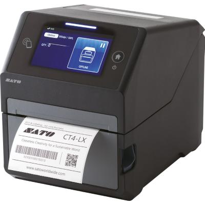 Sato CT408LX TT203, USB&LAN + WLAN/BT + Dispenser+ RTC, EU/UK