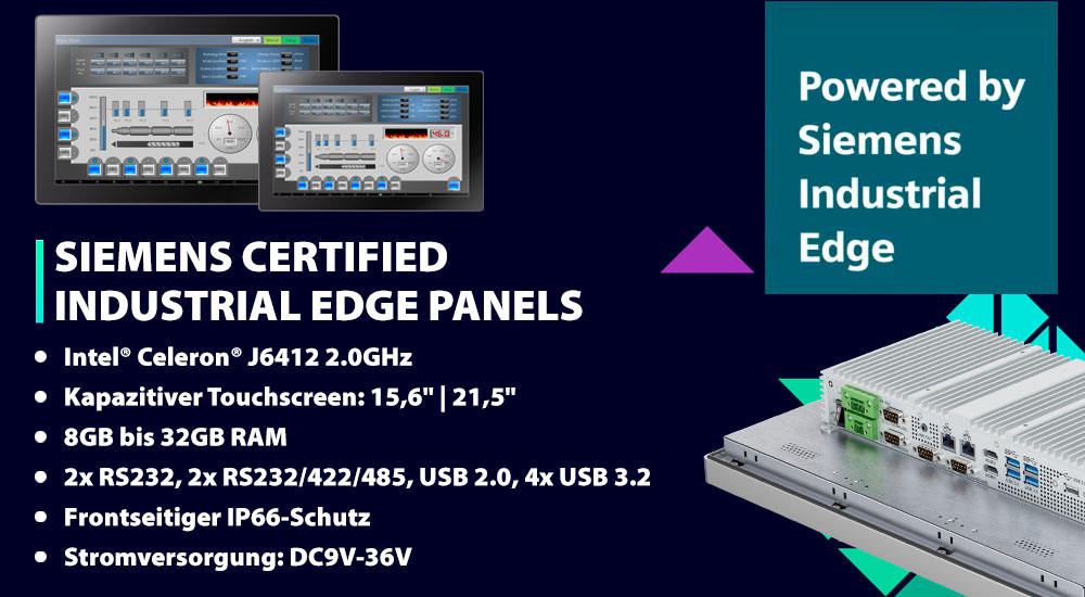 Siemens Certified Industrial Edge Panels