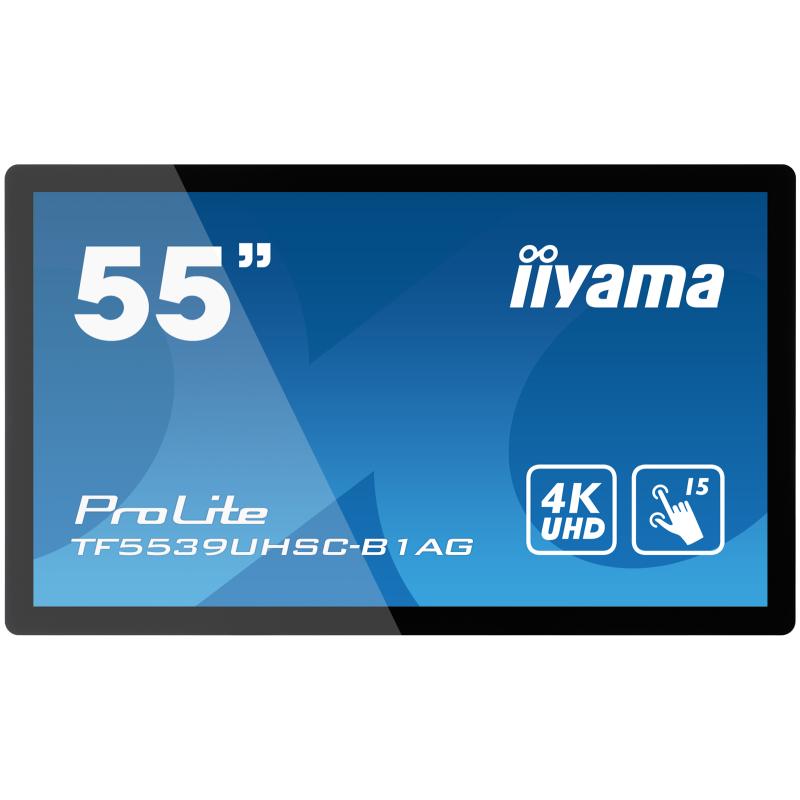 iiyama ProLite TF5539UHSC-B1AG, 139cm (55''), Projected Capacitive, 4K, schwarz, openframe