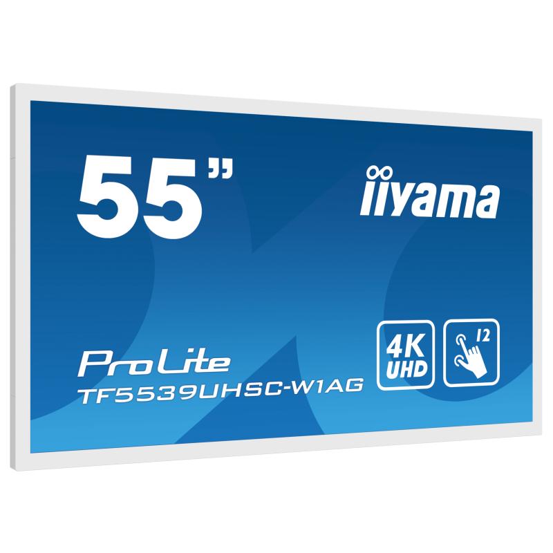 iiyama ProLite TF5539UHSC-W1AG, 139cm (55''), Projected Capacitive, 4K, weiß , openframe