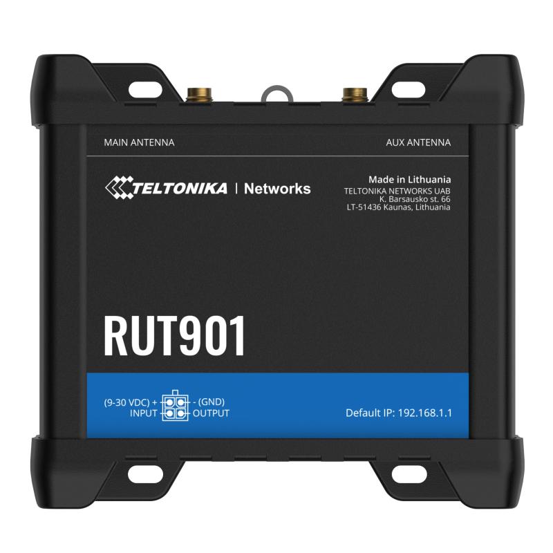 Teltonika RUT901 Industrial Cellular Router 4G LTE,  Dual SIM, WiFi, Protokolle