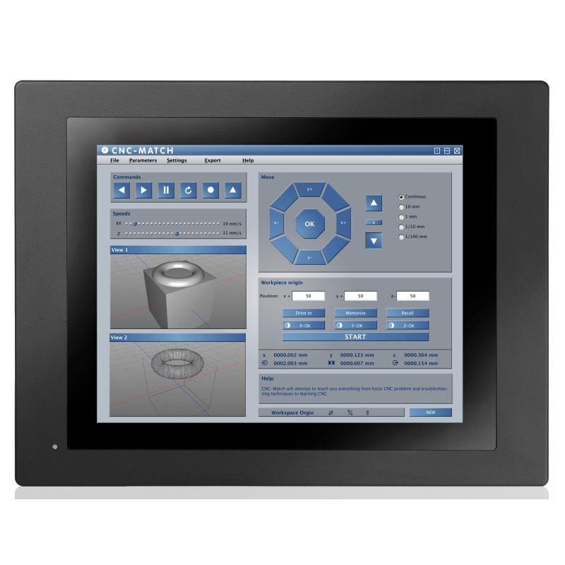 Panelmaster 1059H 10" Panel PC, E3845, Wide Temperature, l&uuml;fterlos