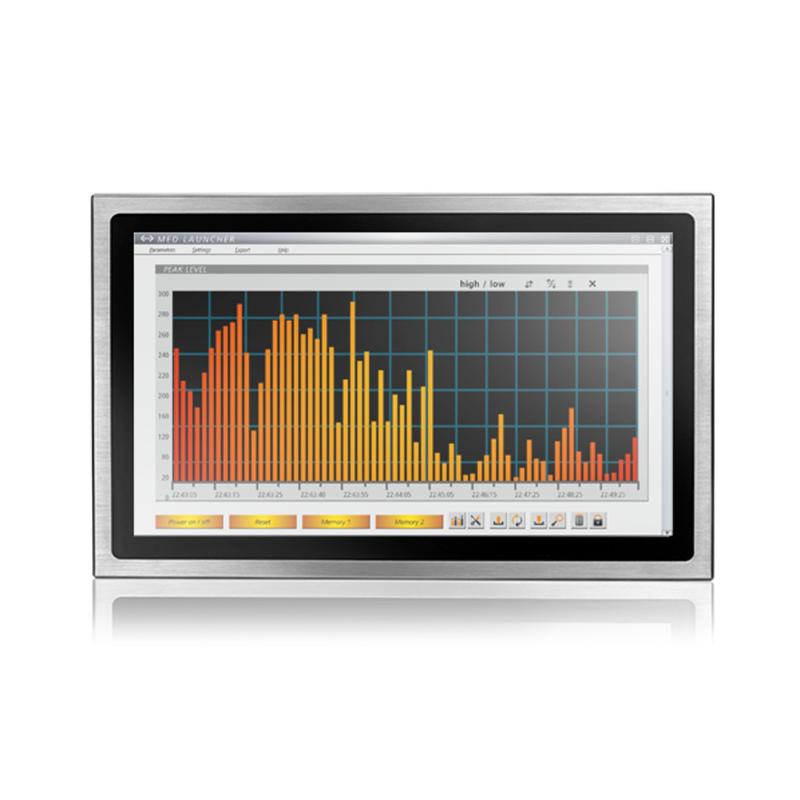 Hygrolion 225, 21,5", Panel PC, IP66, Celeron J6412, 8GB, 128GB TLC SSD, Wifi, Edelstahl, L&uuml;fterlos