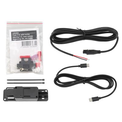 Netzteil f&uuml;r fixe Installation, dual USB Typ-A und Typ-C Buchsen, Qualcomm Quick Charge 3.0, 5V/2.4A