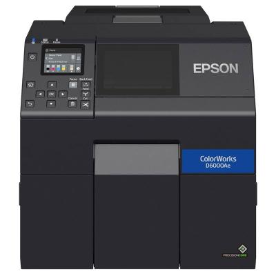 ColorWorks D6000 dye inc, Cutter, Disp., USB, Ethernet, schwarz