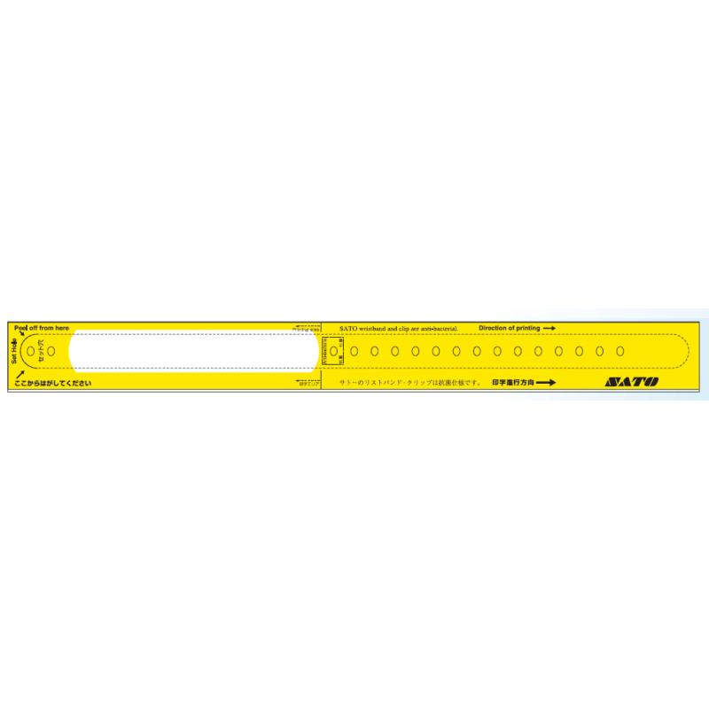 Sato Wristband, TT, Erwachsen, Schmal, Gelb