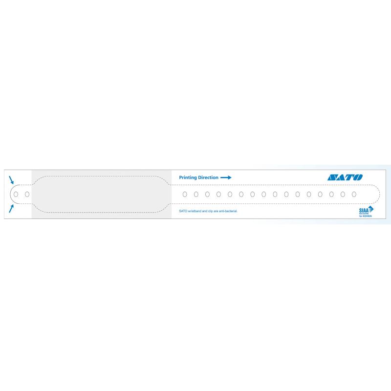 Sato Wristband, DT, Erwachsene, Clip, mit Schutzlack