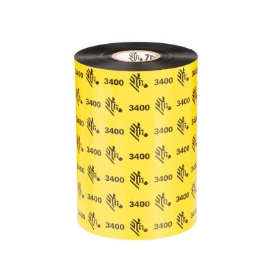 Thermotransferband, Zebra, 3400, Wachs/Harz, Rollenbreite: 83mm, Kernbreite: 83mm, Kern: 25,4mm, L&auml;n