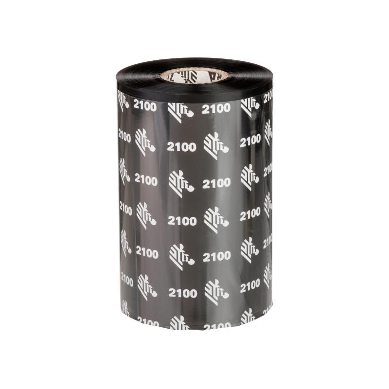Thermotransferband, Zebra, 2100, Wachs, Rollenbreite: 106mm, Kernbreite: 106mm, Kern: 25,4mm, L&auml;nge: