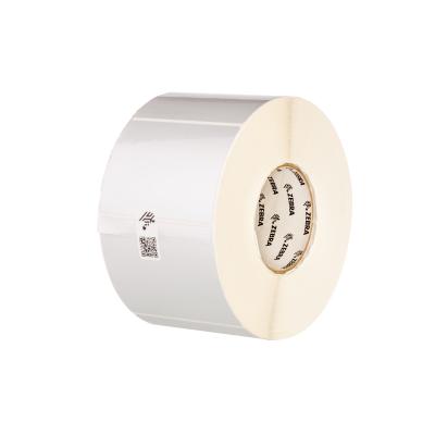 1x Zebra Z-ULTIMATE 3000T SILVER 76x76mm AD(49,5397) Kern(25,4) 100 Etiketten/Rolle