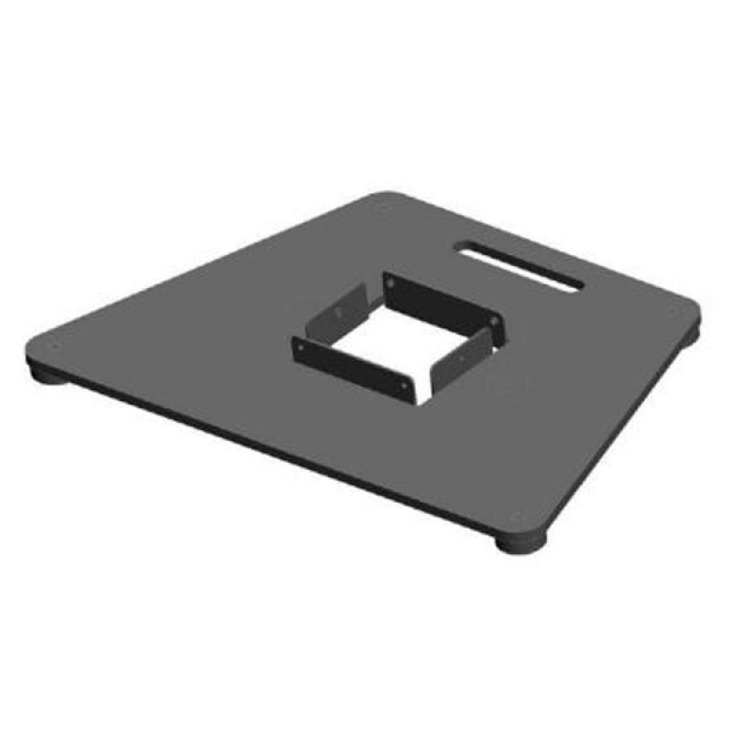 Feststehender Flachbildschirm-Bodenhalter Base schwarz/silber f&uuml;r 15" - 22" Monitore
