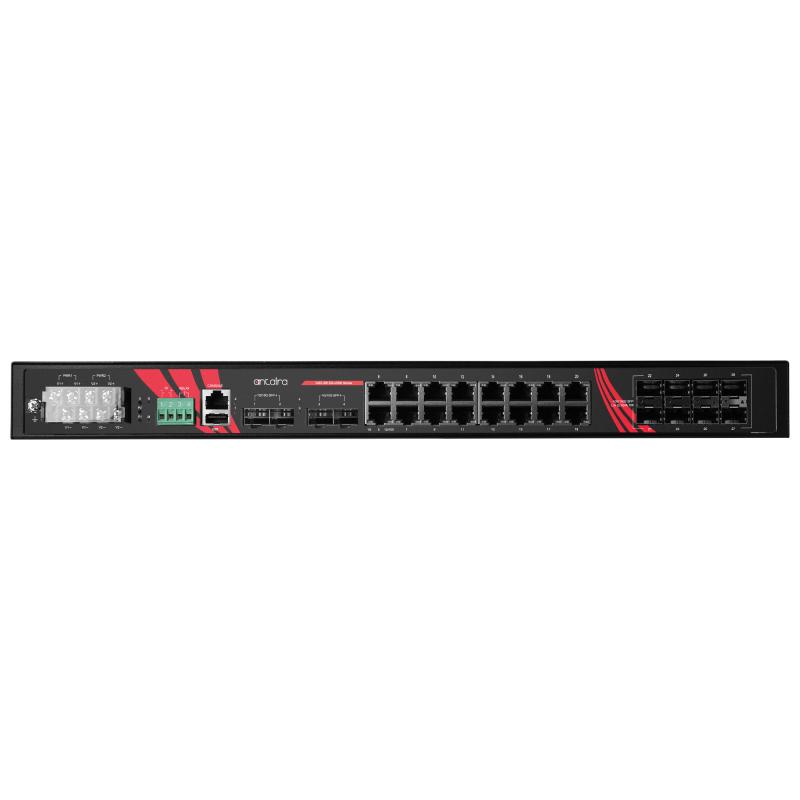 28-Port Industrial Managed Gigabit Ethernet Switch, 16 x 1000T
