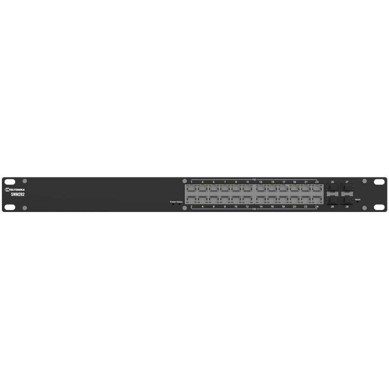 Teltonika SWM282 PoE+ Managed Switch (Profinet Class B conformance)