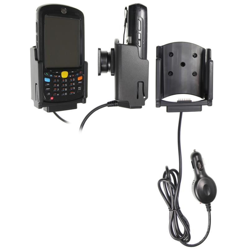 KFZ-Ladestation, Kugelgelenk (Tilt Swivel), ABS, inkl.: KFZ-Netzteil (12/24 V), passend f&uuml;r: MC55, M
