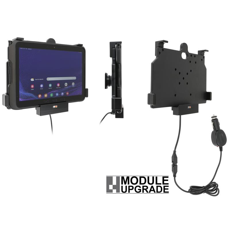 Aktiv Halterung, Bohrung: AMPS, Zigaretten-Adapter 12/24V, passend f&uuml;r: Samsung Galaxy Tab Active 4