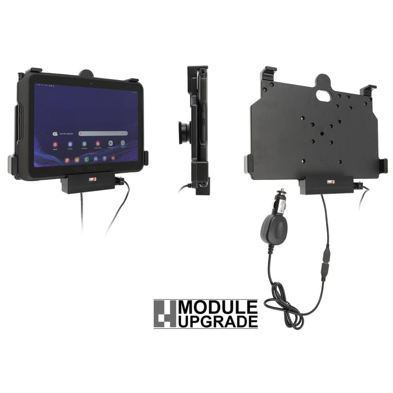 Aktiv-Halterung, Bohrung: AMPS, Zigarettenadapter 12-24V, USB-Host, passend f&uuml;r: Samsung Galaxy Tab