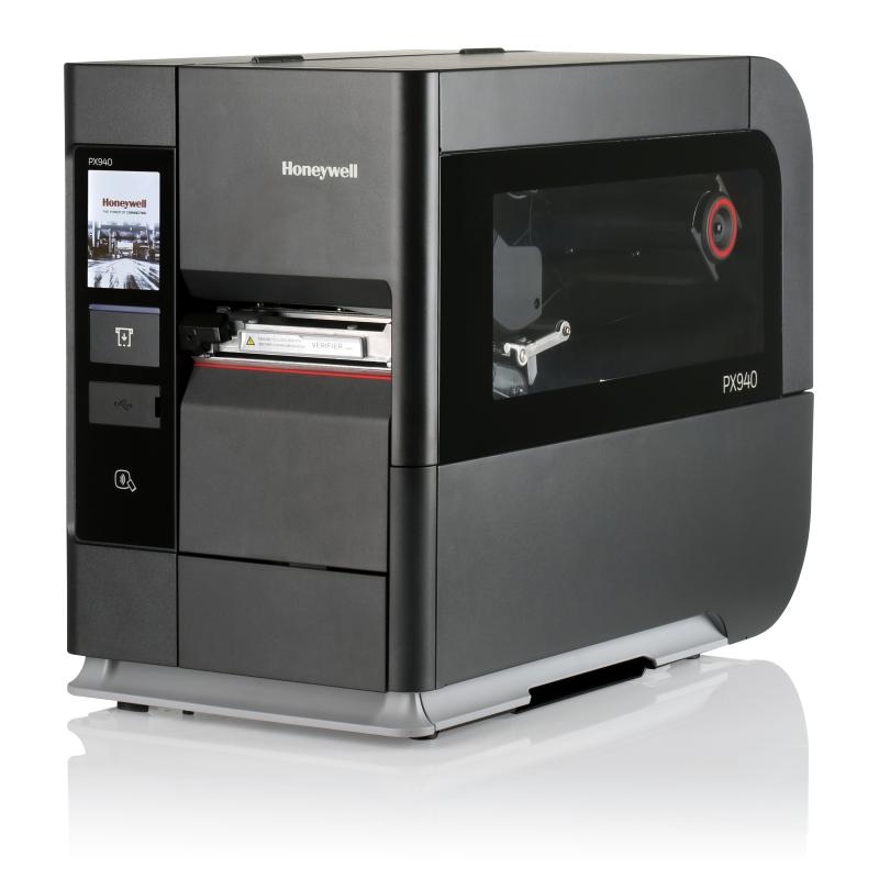 Honeywell PX940 Industrial Printer, TT, 203DPI, 4''label width, 1.5" Core, Rewinder + LTS, Verifier