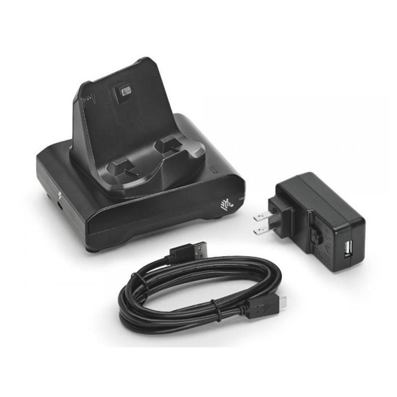 Zebra Lade-u. &Uuml;bertragungsstation 1-fach f&uuml;r ZQ3xx-Serie, NT (USB), Netzkabel (USB A auf C)