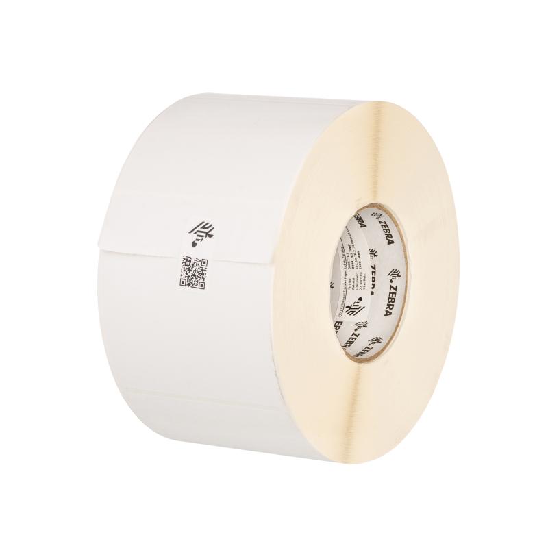 Zebra, Etikettenrolle, Normalpapier, matt beschichtet, Midrange/High End Drucker, Kern: 76mm, 66087