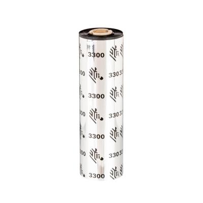 Thermotransferband, Zebra, 3300, Wachs/Harz, Rollenbreite: 64mm, Kernbreite: 110mm, Kern: 12,7mm, L&auml;