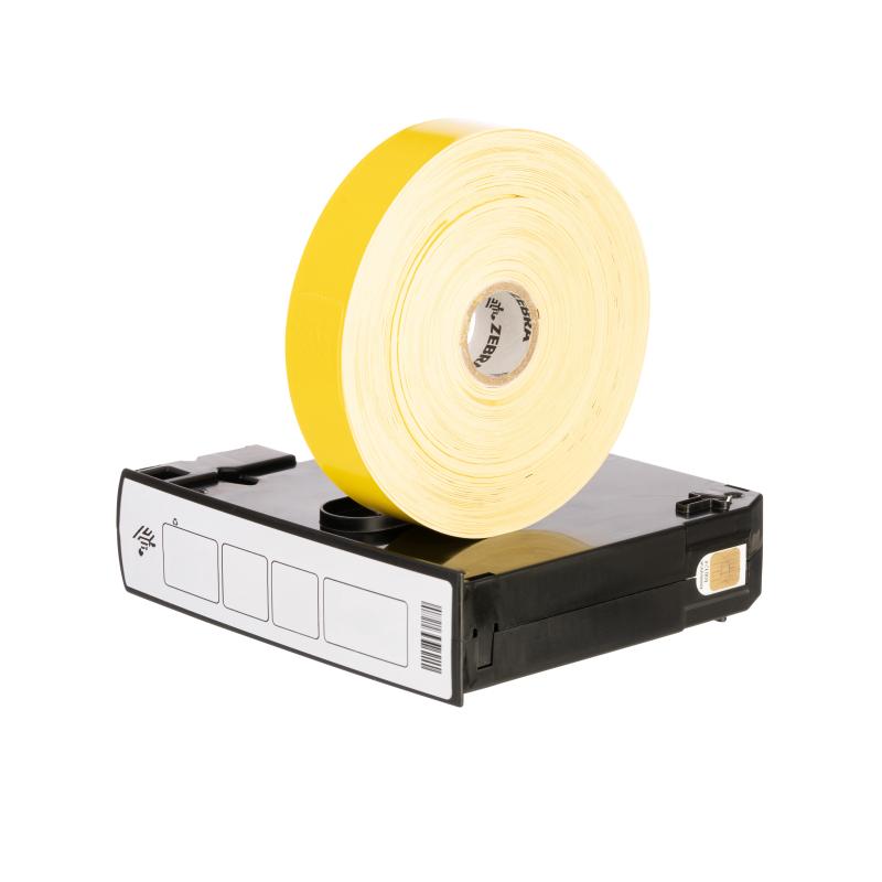 Z-Band Splash Armb&auml;nder f&uuml;r Zebra HC100 Drucker, 6x Cartridges  (350 B&auml;nder pro Cartridge), gelb