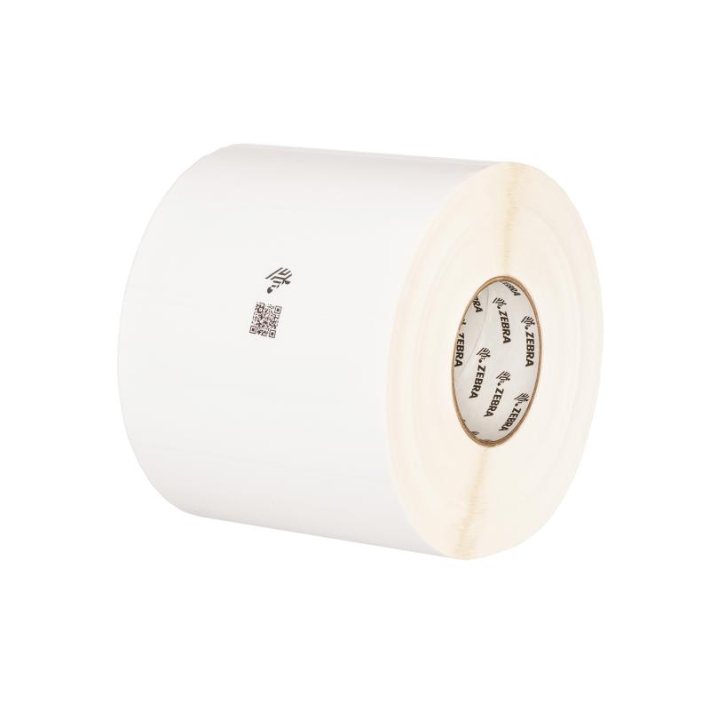 Etikettenrolle, Zebra, Kunststoff (Polypropylen), Thermotransfer, Kern: 76 mm, Ma&szlig;e, B 76mm, H 25mm,