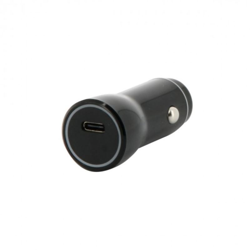 Mobilis Autoladeger&auml;t 1 USB C (12&ndash;24 V &ndash; 5 V, 2,4 A) &ndash; weiche Tasche 001344