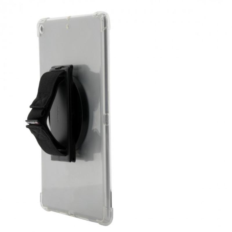 Mobilis Universeller, selbstklebender, drehbarer Handschlaufe 360&deg; + St&auml;nder f&uuml;r Tablet 030005