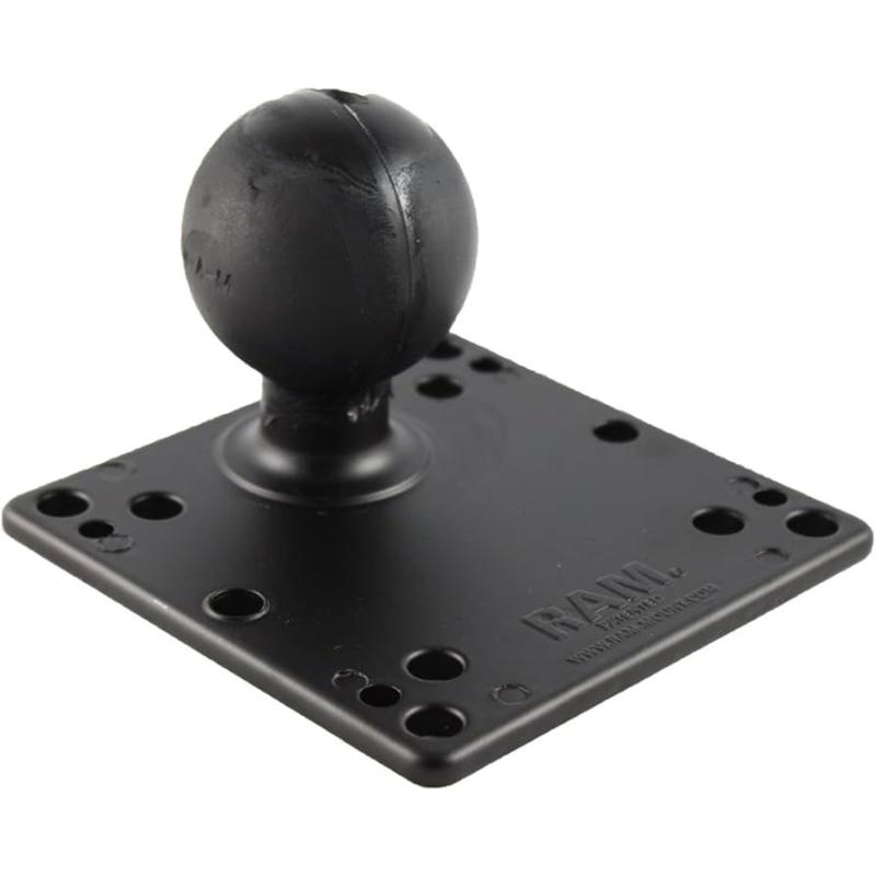 RAM Mounts VESA-Platte (Stahl verst&auml;rkt, 120,7 x 120,7 mm) - 75x75 u. 100x100 mm Lochraster, D-Kugel