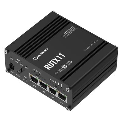 Teltonika RUTX11 Industrial Cellular Router, 4G LTE, DUAL SIM, WI-FI, 3x GB-LAN, WAN