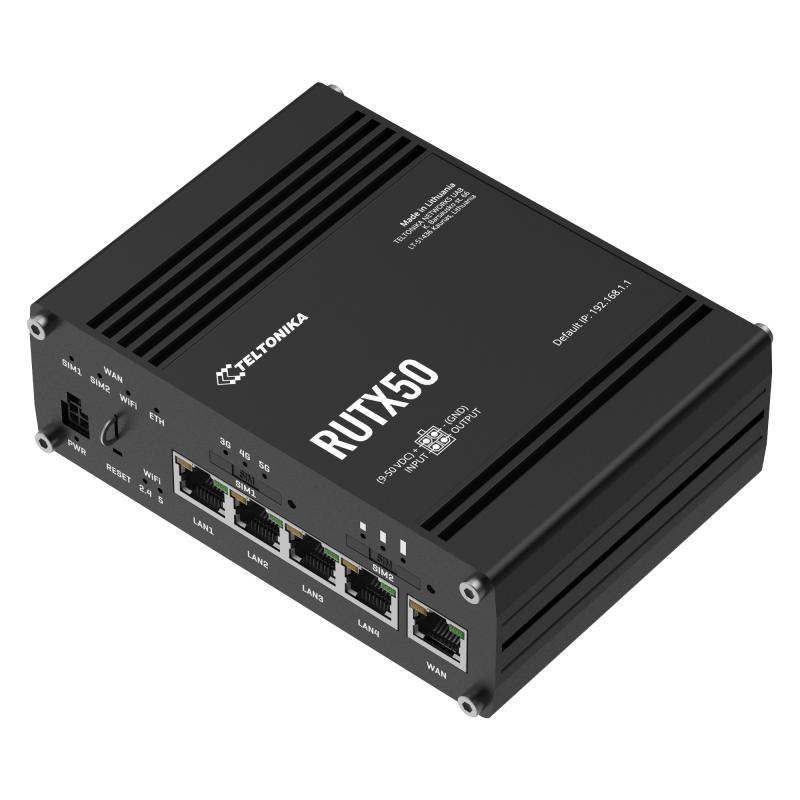 Teltonika RUTX50 Industrial Cellular Router 5G mit eSIM
