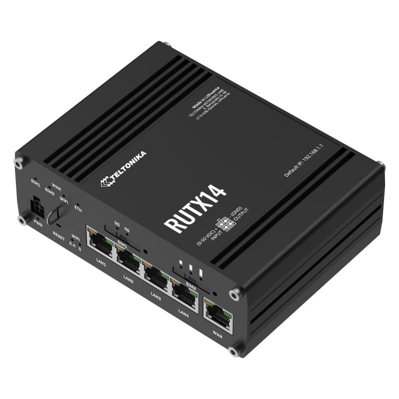 Teltonika RUTX14 LTE 4G Cat 12 Dual-Band Wifi Industrial Router
