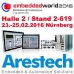 ICO und Arestech auf der Embedded World 2016 vom 23.- 25.02.2016 in Nürnberg