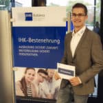 ICO-Techniker Benjamin Leuckefeld bei der IHK-Bestenehrung 2019