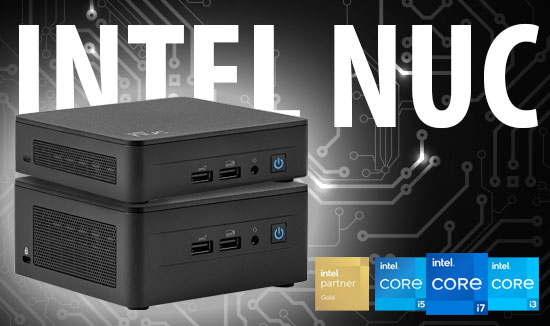 Neue Intel® NUC Systeme mit Core&#x2122; i-Prozessoren der 13ten Generation